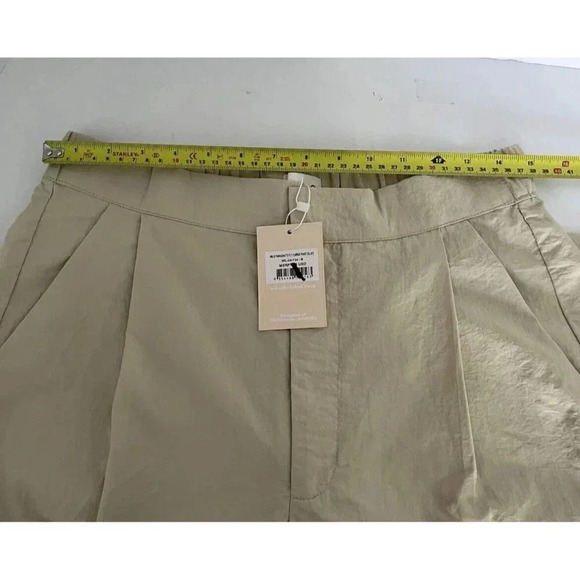 NWT Wilo Anthropologie Wide Leg High Rise Cargo Pants - Small - Beige Sand - Picture 10 of 13